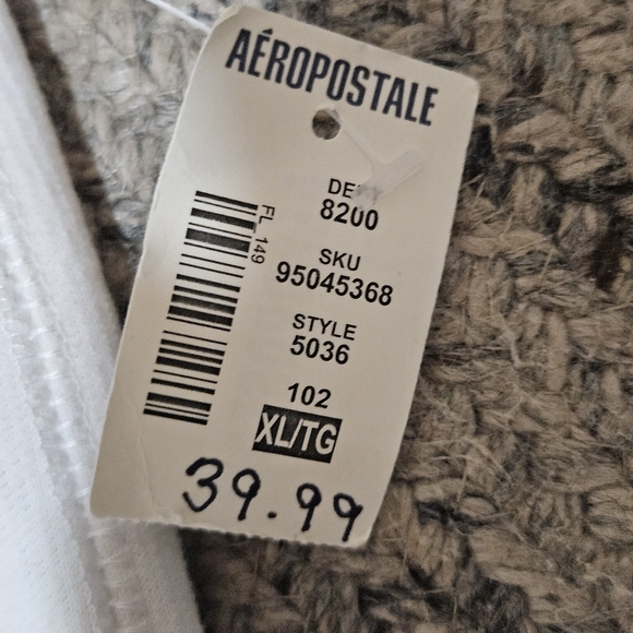 AEROPOSTALE White Joggers with Signature Pink Logo Graphics. XL NWT - Picture 5 of 9